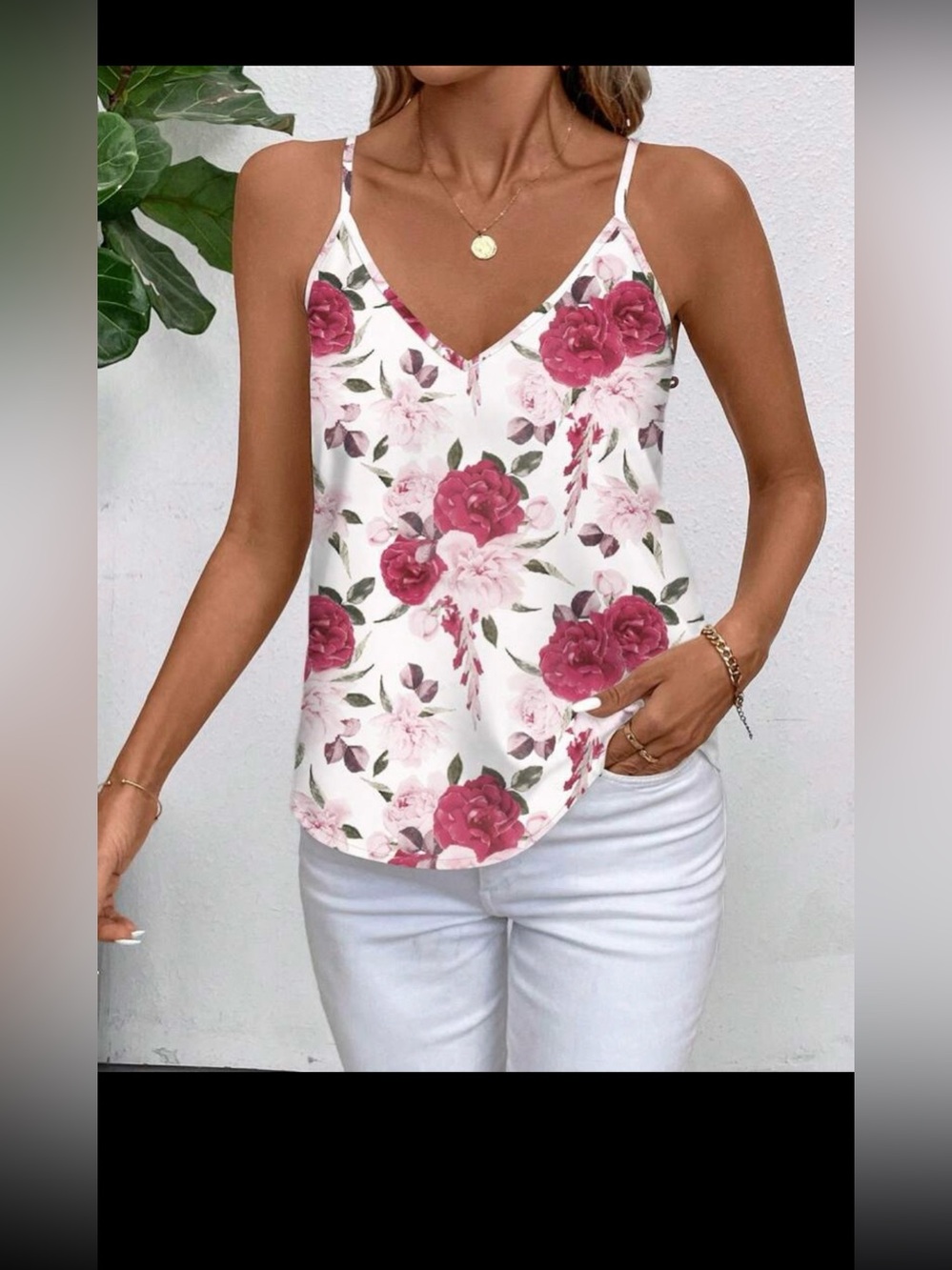 Shein Floral Tank Top - New Condition